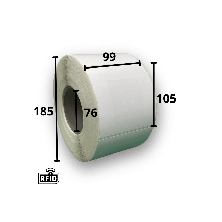 RFID Postetikett 1 rull, à 1000 postetiketter - Logistra AS