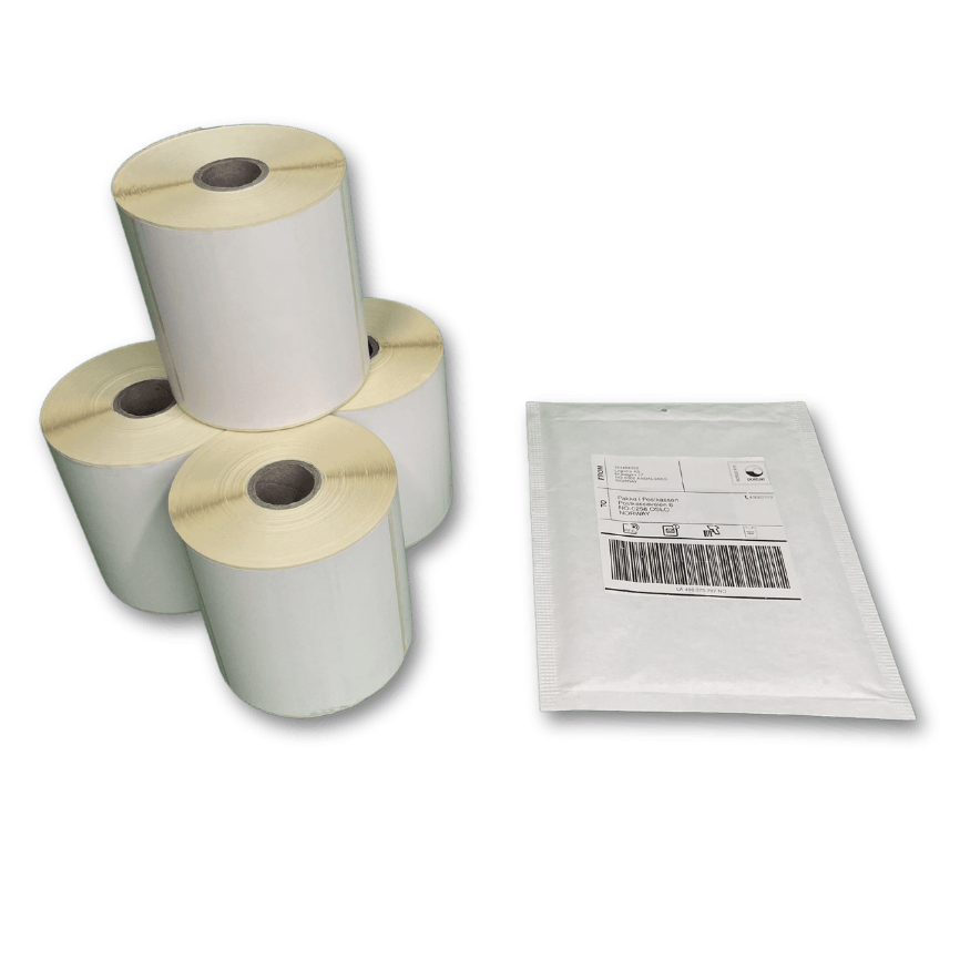 Pakke i Postkassen etiketter 4 ruller, 100 x 100mm á 500 etiketter - Logistra AS