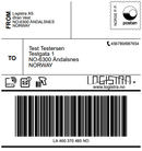 Pakke i Postkassen etiketter 4 ruller, 100 x 100mm á 500 etiketter - Logistra AS