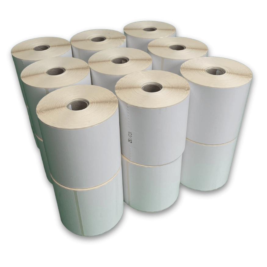 Postetikett 18 ruller, 102x192 mm. à 350 postetiketter - Logistra AS